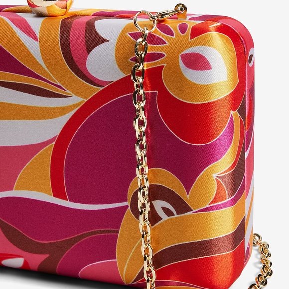 NWT Express Paisley Retro Print Clutch - Picture 8 of 10